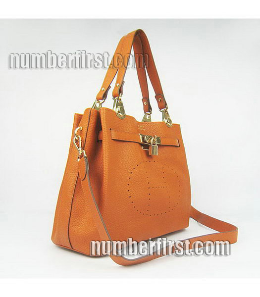 Hermes Mini So Kelly Bag Orange Togo Leather Gold-1