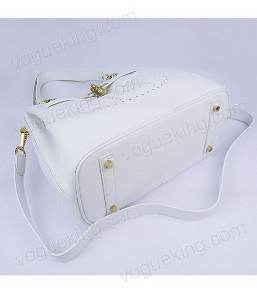 Hermes Mini So Kelly Bag White Togo Leather Golden Metal-3