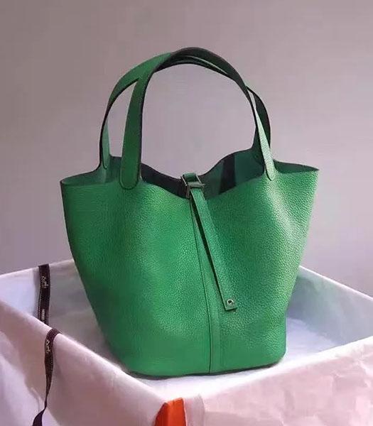 Hermes Picotin Lock Green Imported Original Leather Small Shoulder Bag