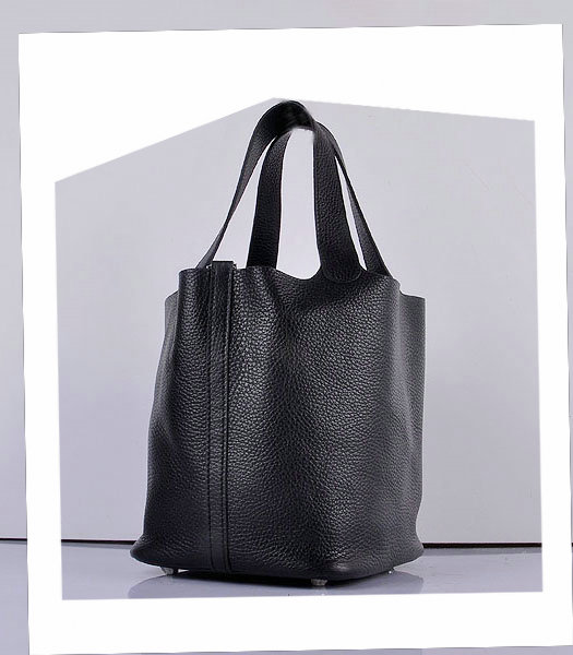 Hermes Picotin Lock MM Basket Bag With Black Leather-1