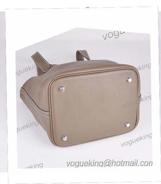 Hermes Picotin Lock MM Basket Bag With Dark Grey Leather-2