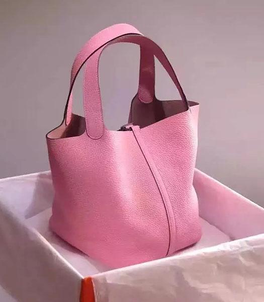 Hermes Picotin Lock Pink Imported Original Leather Small Shoulder Bag