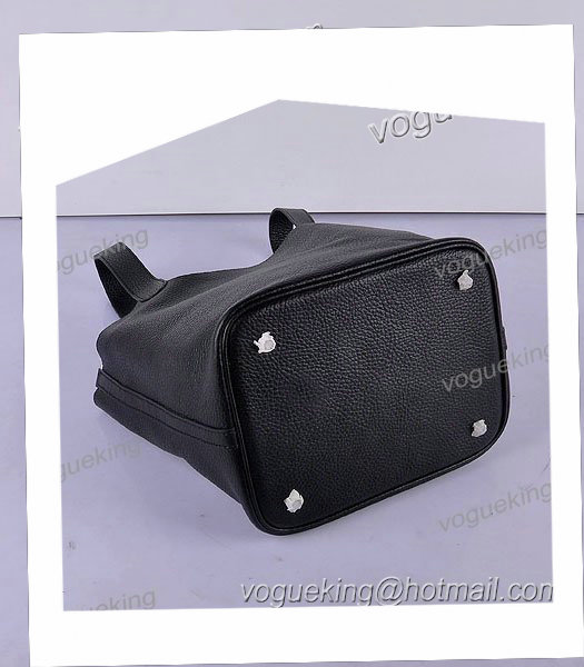 Hermes Picotin Lock PM Basket Bag With Black Leather-2