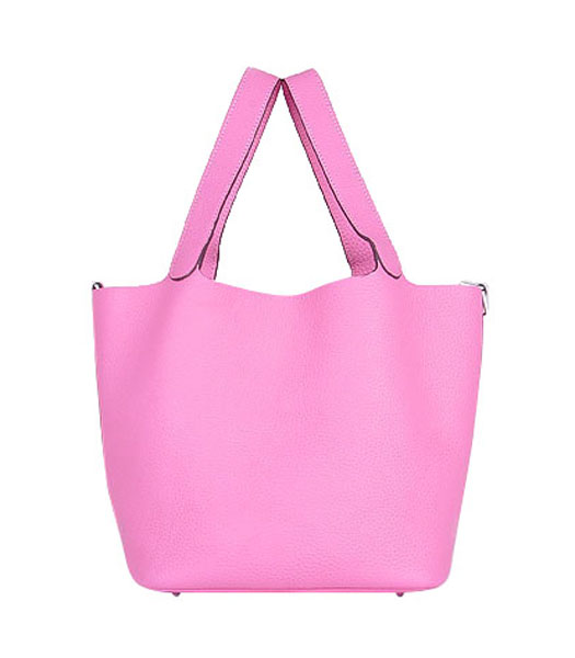 Hermes Picotin Lock PM Basket Bag With Sakura Pink Leather