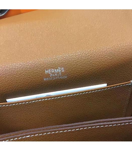 Hermes Roulis Coffee Palmprint Leather Mini Shoulder Bag-1