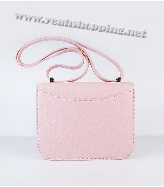 Hermes Silver Lock Messenger Bag Middle Pink-2