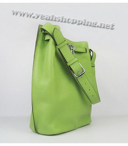 Hermes So Kelly Bag Green Togo Leather Silver Metal-1