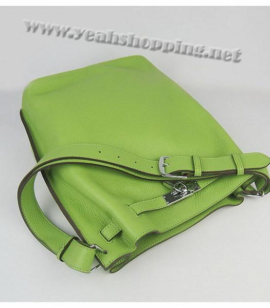 Hermes So Kelly Bag Green Togo Leather Silver Metal-4