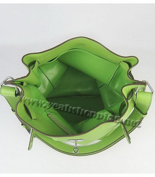 Hermes So Kelly Bag Green Togo Leather Silver Metal-5