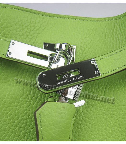Hermes So Kelly Bag Green Togo Leather Silver Metal-6