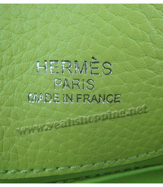 Hermes So Kelly Bag Green Togo Leather Silver Metal-7