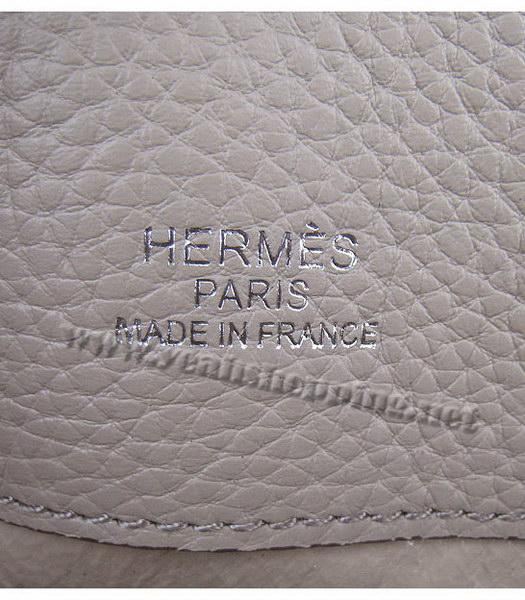 Hermes So Kelly Bag Grey Togo Leather Silver Metal-7