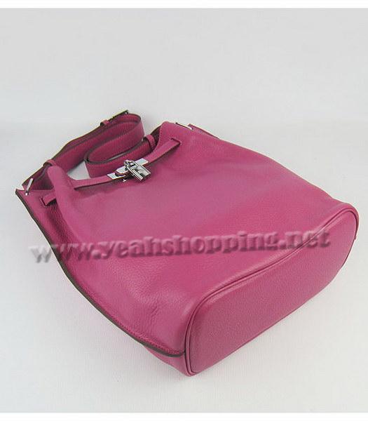 Hermes So Kelly Bag Peach Red Togo Leather Silver Metal-3
