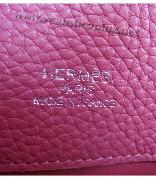 Hermes So Kelly Bag Peach Red Togo Leather Silver Metal-7
