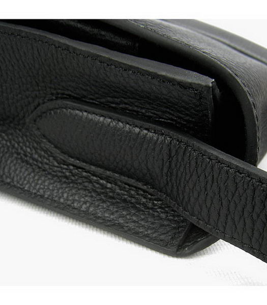 Hermes Steve Togo Leather Messenger Bag Black-5