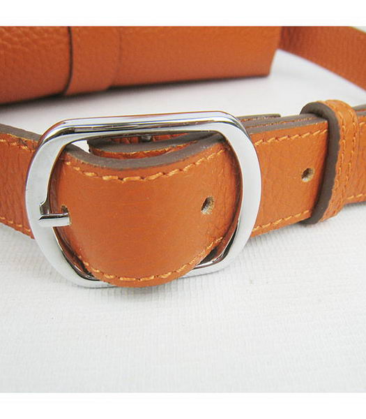 Hermes Steve Togo Leather Messenger Bag Orange-5