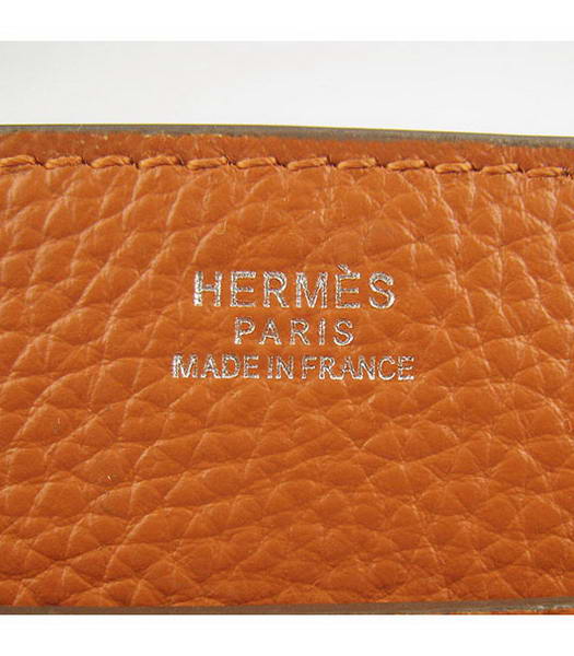 Hermes Steve Togo Leather Messenger Bag Orange-7
