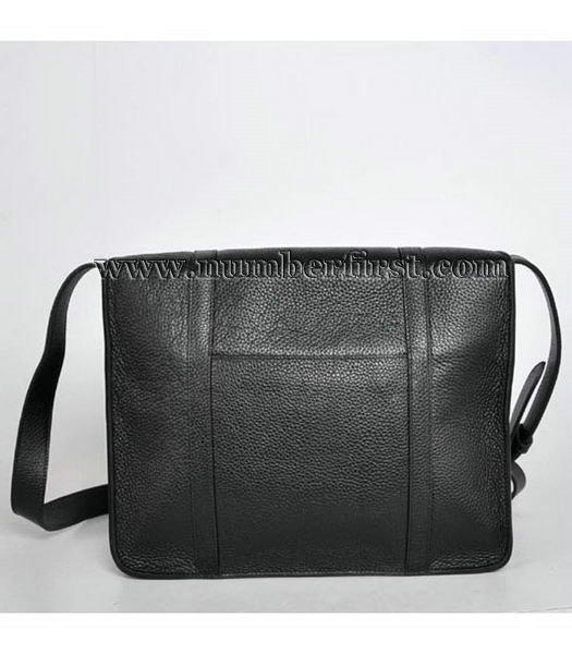 Hermes Togo Leather Messenger Bag Black-5