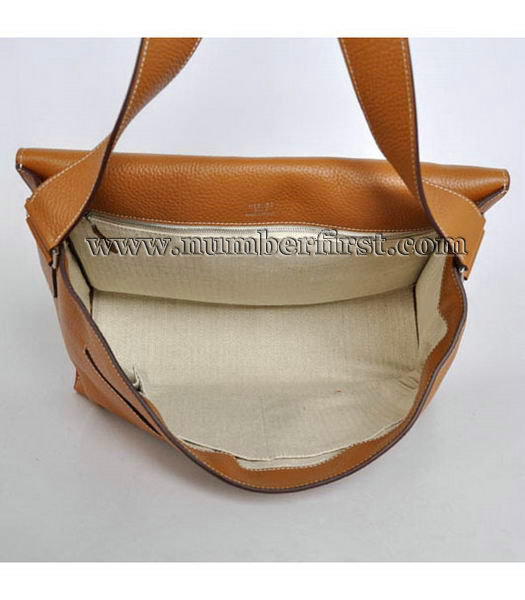 Hermes Togo Leather Messenger Bag Camel-8