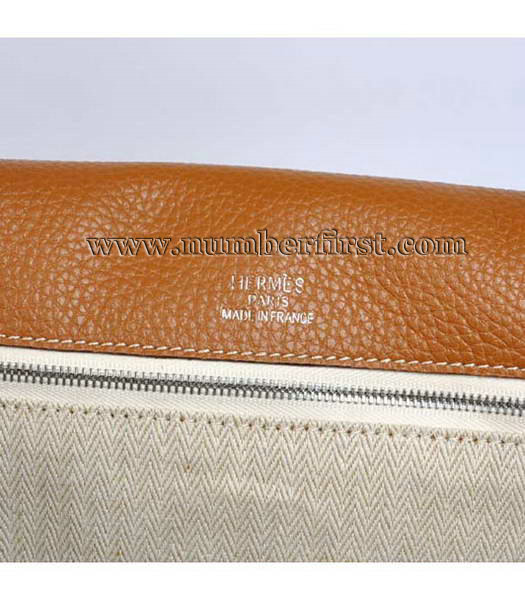 Hermes Togo Leather Messenger Bag Camel-9