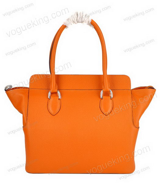 Hermes Toolbox 30cm Togo Leather Bag in Orange with Strap-2