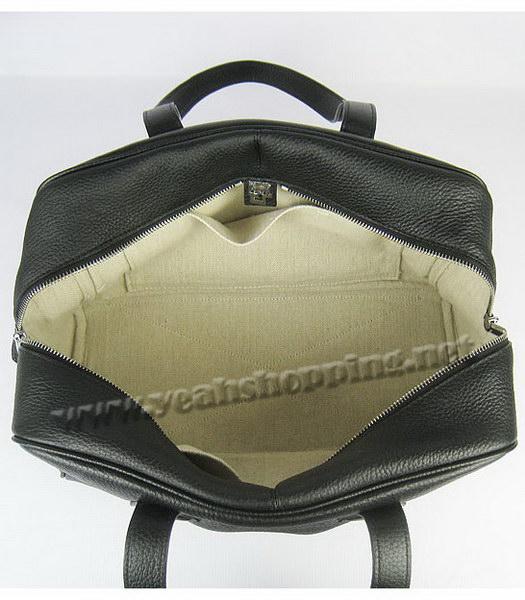 Hermes Victoria II Tote Bag Black Leather with Scarf-7