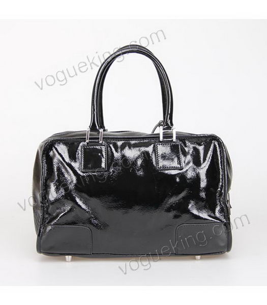 Loewe Amazona Bag Black Patent Leather-3