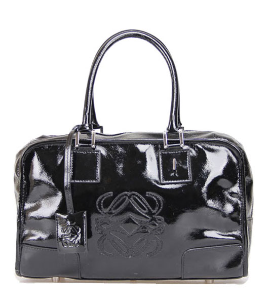 Loewe Amazona Bag Black Patent Leather