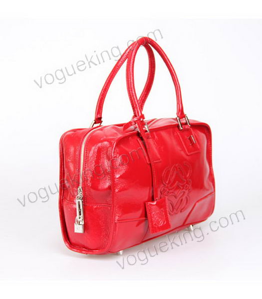 Loewe Amazona Bag Red Patent Leather-1