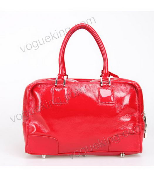 Loewe Amazona Bag Red Patent Leather-4