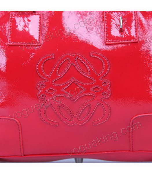Loewe Amazona Bag Red Patent Leather-6