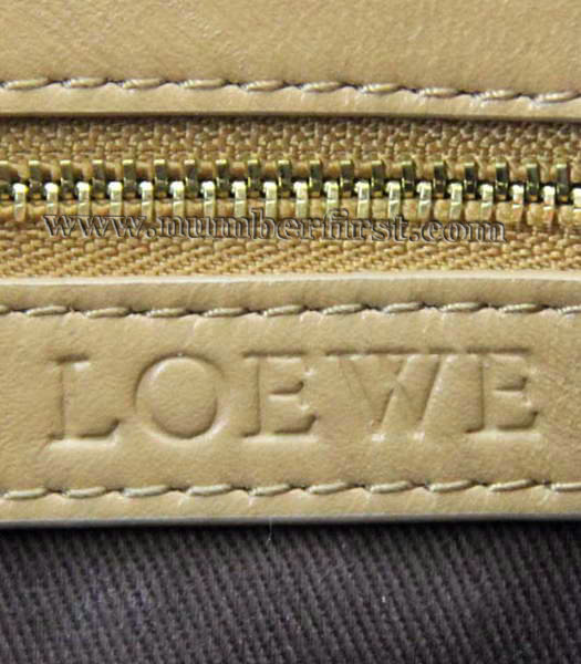 Loewe Amazone Nubuck Suede Leather Bag in Offwhite_Earth Yellow_Jujube Red-5