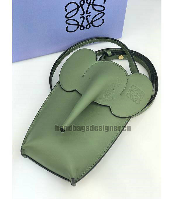 Loewe Apple Green Original Calfskin Leather Elephant Pocket Bag-2