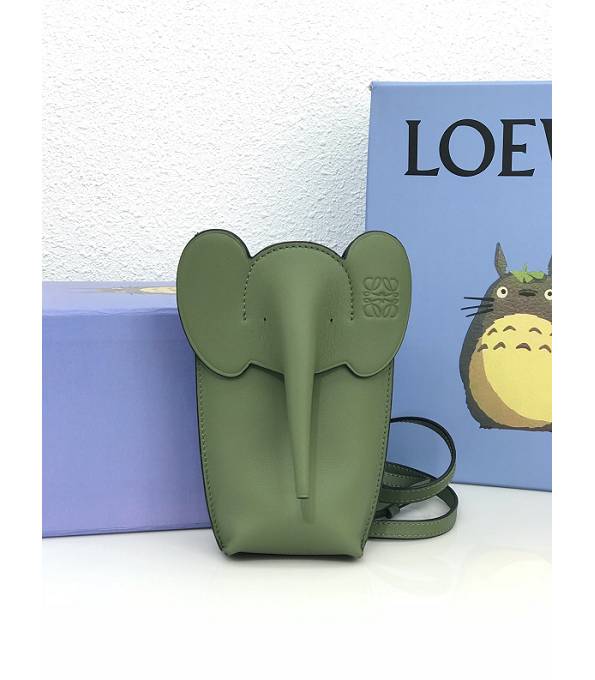Loewe Apple Green Original Calfskin Leather Elephant Pocket Bag