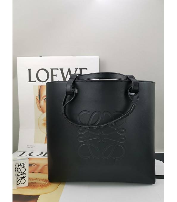Loewe Black Original Calfskin Leather Anagram 32cm Tote Bag