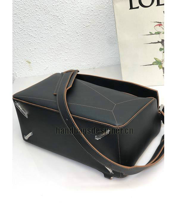 Loewe Black Original Calfskin Leather Medium Puzzle Bag-3