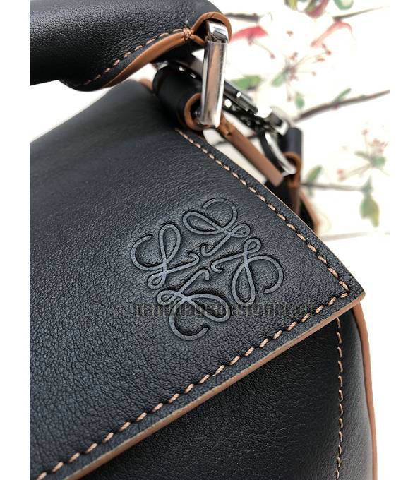 Loewe Black Original Calfskin Leather Medium Puzzle Bag-4