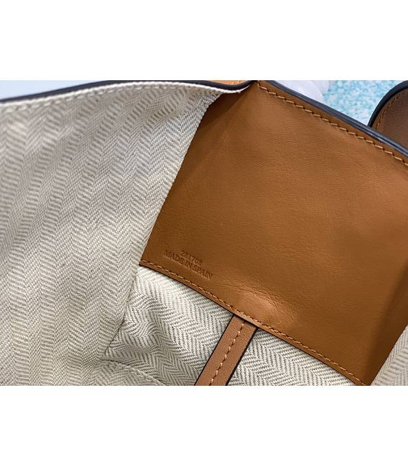 Loewe Hammock Pink/White Original Calfskin Leather Medium Tote Handbag-6