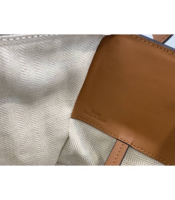 Loewe Hammock White/Purple Original Calfskin Leather Medium Tote Handbag-6