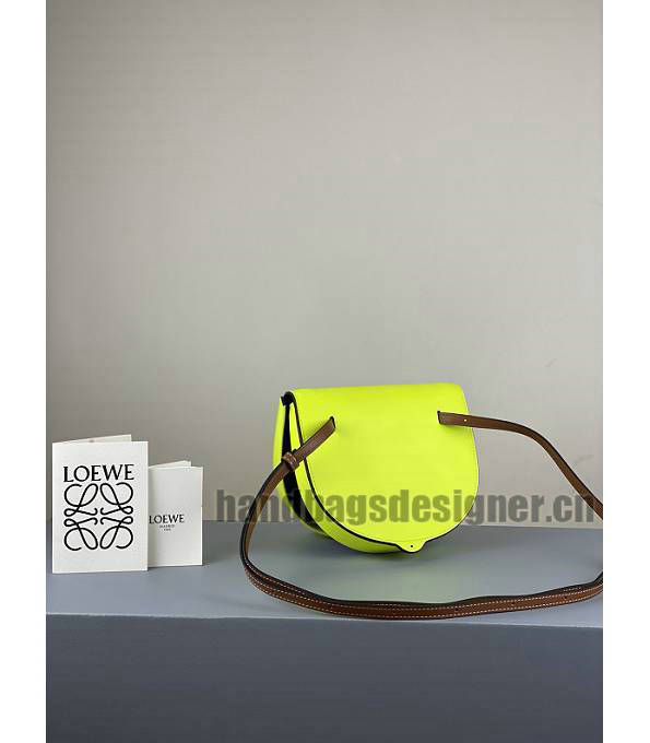 Loewe Heel Smile Face Apple Green Original Soft Calfskin Leather Shoulder Bag-5