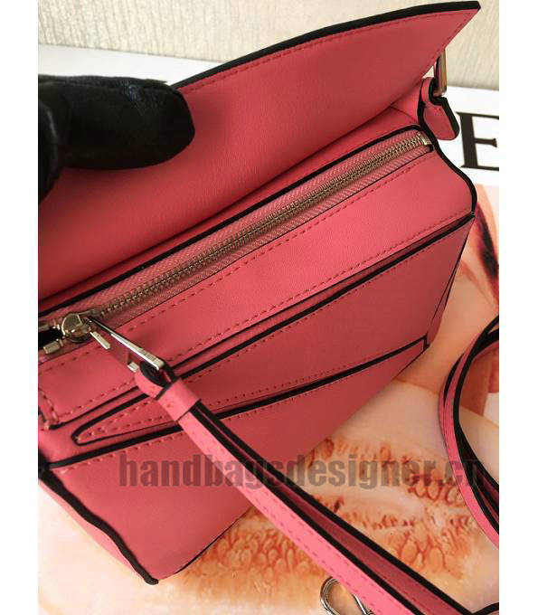 Loewe Pink Original Calfskin Leather Mini Puzzle Bag-5