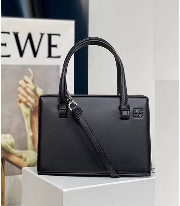 Loewe Postal Black Original Calfskin Leather Small Top Handle Bag