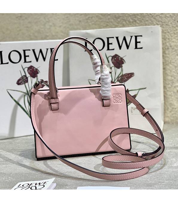 Loewe Postal Pink Original Calfskin Leather Medium Top Handle Bag