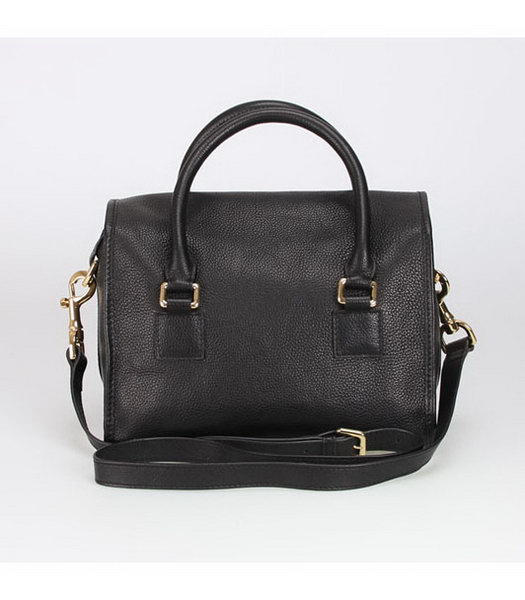 Loewe Small Tote Handbags Black Calfskin Veins Leather-3