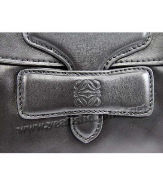 Loewe Smooth Leather Tote Bag Black-3