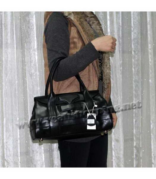 Loewe Smooth Leather Tote Bag Black-7