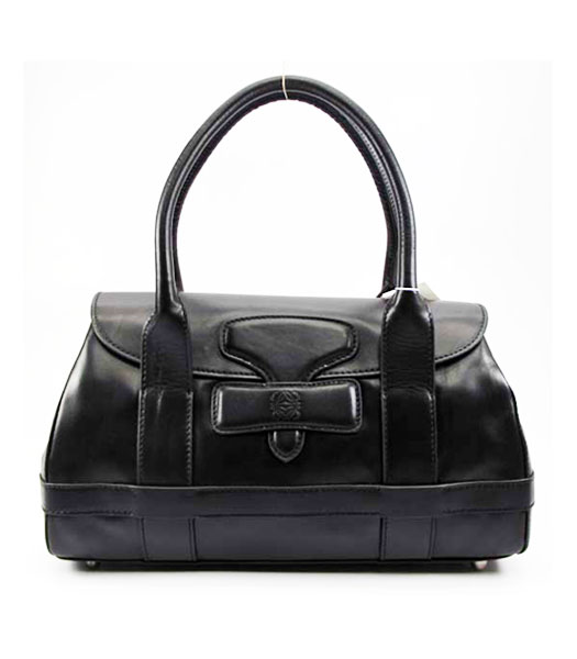 Loewe Smooth Leather Tote Bag Black