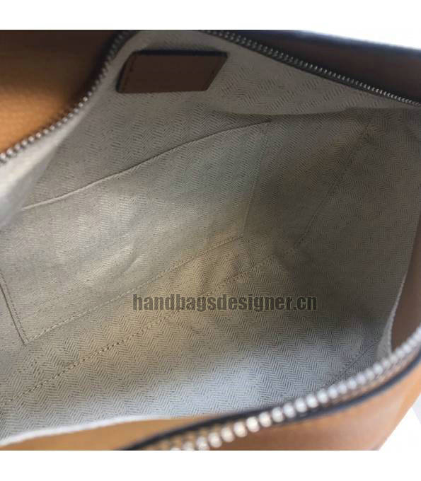 Loewe White/Yellow Original Litchi Veins Calfskin Leather Medium Puzzle Bag-6