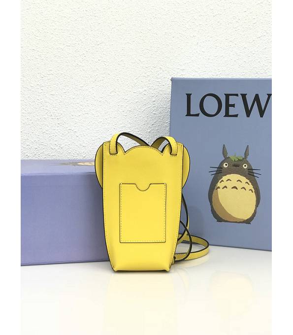 Loewe Yellow Original Calfskin Leather Elephant Pocket Bag-1