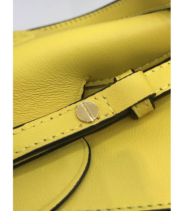 Loewe Yellow Original Calfskin Leather Elephant Pocket Bag-5